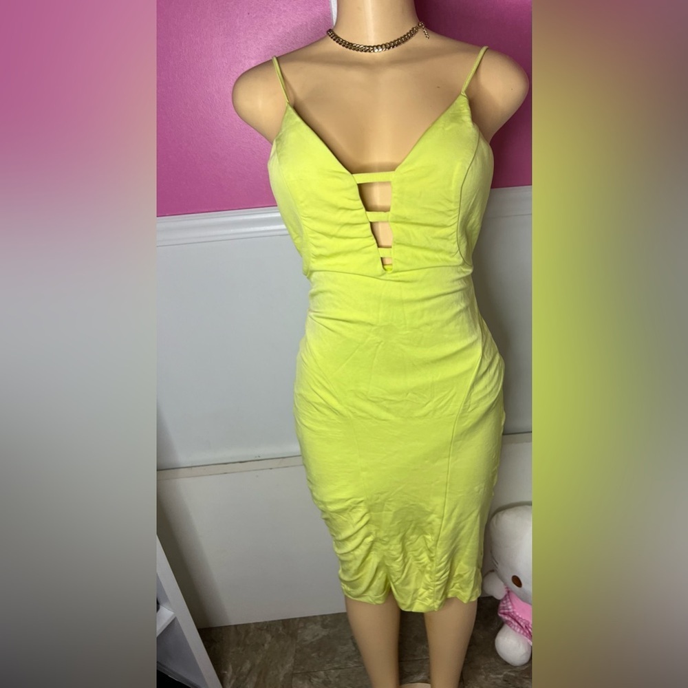Lime Green Strappy Dress